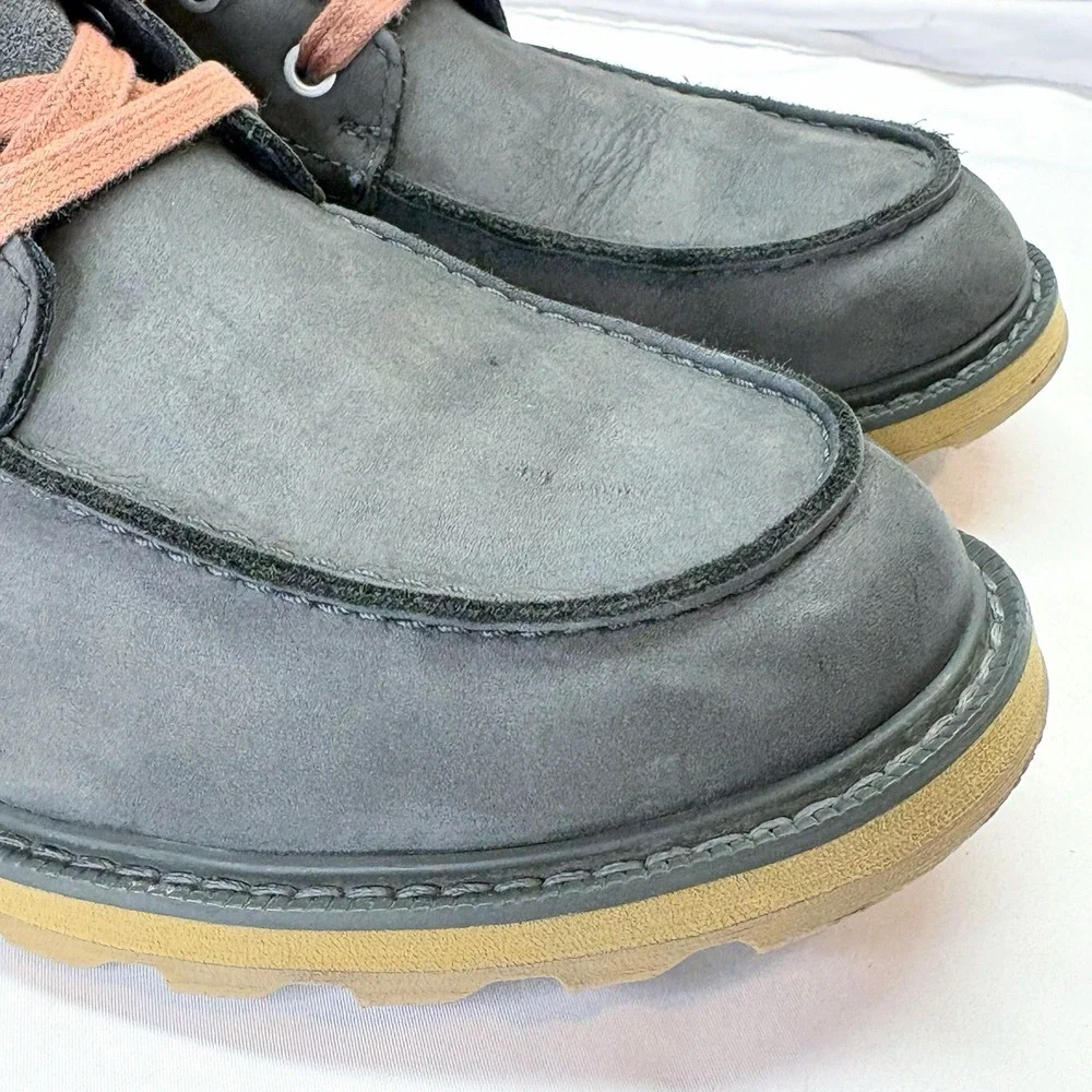 Sorel Madson Moc Toe Boots Mens 10 Quarry Gray Waterproof Leather NM2788-028